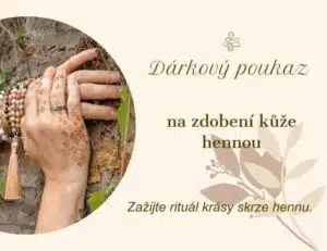 henna tetování dárkový poukaz