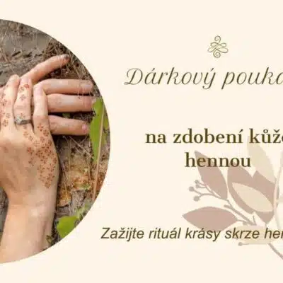 henna tetování dárkový poukaz