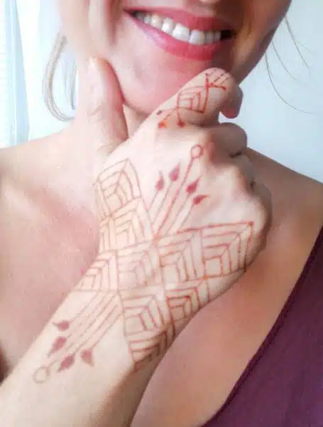 Art deco henna